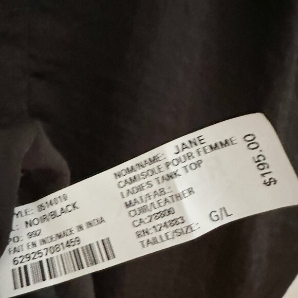 RUDSAK - Canadian Company - A-Line Leather/Fabric Sleeveless Top - L - Picture 5 of 6